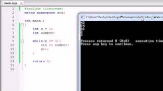 Buckys C++ Programming Tutorials - 19 - Simple Program Using a Loop