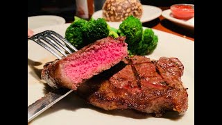 Eating BLACK ANGUS Steak CAMPFIRE FEAST Dinner For Two