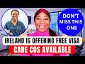 Ireland Government Announce Urgent Need Of 500 Care Workers, SEND YOUR CV FAST!