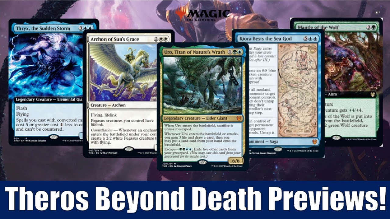 MTG Theros Beyond Death Previews: 21 Cards Including Uro, Titan Of ...