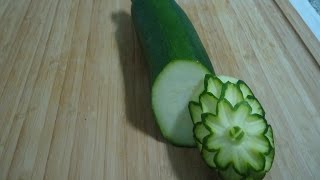 Art Carving   zucchini - (Courgette)