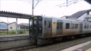 福北ゆたか線　原町駅　列車通過集