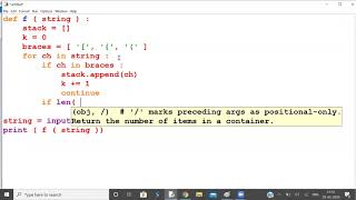 NEC Programming Practice Session - Hackinfy Matching Brackets #CodeClass #Coding