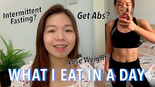 WHAT I EAT IN A DAY | Intermittent fasting, Get abs, Healthy diet [Eng Sub]
