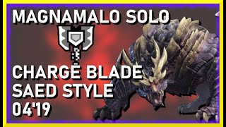 MH Rise: HR7★ Magnamalo Solo (Charge Blade) - 4:19 - TA Wiki Rules