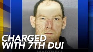 Wrong-way driver charged with 7th DUI in Delaware County