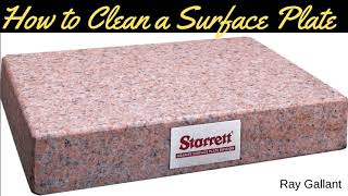 how to clean a surface plate