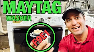 Why This Maytag Frontload Washer Won’t Drain or Spin | F9E1 Code | Easy Drain Pump Fix | MHW3505FW0