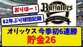 【首位快走】オリックスバファローズが西武に５－０で勝利！今季初6連勝！82年ぶり7試合連続1失点以下！宮城完封勝利9勝目！【最新・反応集】プロ野球【なんJ・2ch・5ch】