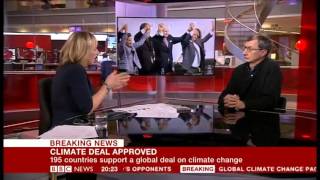 Kevin Watkins discusses the Paris agreement on BBC News