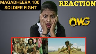 MAGADHEERA | 100 Soldier Fight Scene REACTION!!!