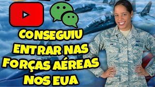 BRASILEIRA TRABALHA DE SOLDADO DAS FORÇAS AÉREAS NOS ESTADOS UNIDOS