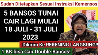 YES! 5 BANSOS TUNAI CAIR SEKALIGUS TGL 18 - 31 JULI 2023! APAKAH PKH TAHAP 3 TERMASUK CAIR BULAN INI