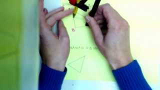 Construct congruent triangles using SAS