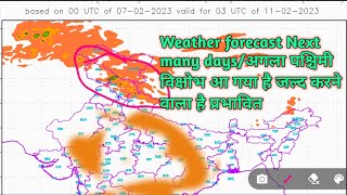 Weather forecast Next many days/अगला पश्चिमी विक्षोभ आ गया है जल्द करने वाला है प्रभावित