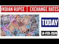 Indian rupee exchange rates today 14 February 2024 dollar vs rupee 1 usd to inr