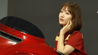 名古屋モーターサイクルショー2023 　ハーレーダビッドソンレディ！　スタイル抜群　ハーレーにまたがる美女たち　Nagoya Motor Cycle Show 2023