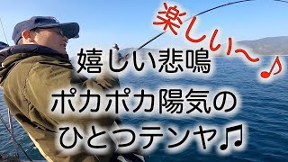 嬉しい悲鳴！ポカポカ陽気のひとつテンヤ