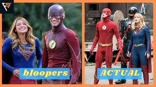 The Flash - funny bloopers VS actual scenes