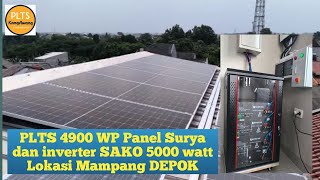 Review Pemasangan PLTS Off Grid 4900 WP depok