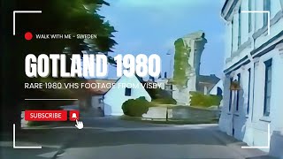 Visby 1980 Summer Drive - Rare VHS Footage Of Gotland Sweden