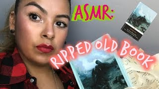 ASMR : RIPPING A OLD BOOK