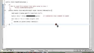 HOW TO READ FILE CONTENT INTO BYTE ARRAY IN JAVA