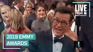 Stephen Colbert Crashes John Oliver's Interview at 2019 Emmys | E! Red Carpet & Award Shows