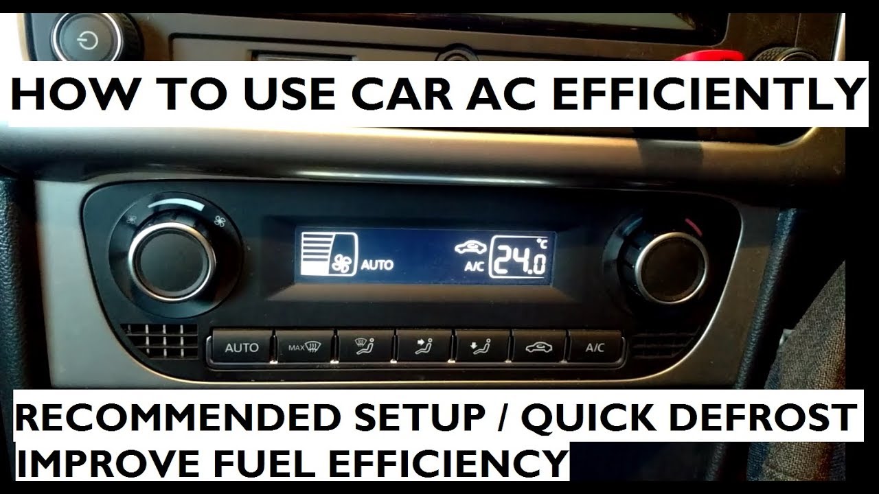 How To Use The Car AC Efficiently - Automatic Climate Control - YouTube