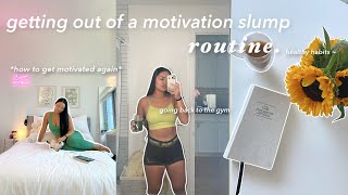getting back into routine: healthy habits & tips, reset routine, workout motivation, and self care!