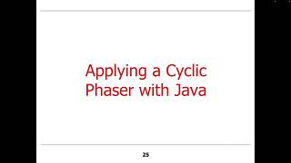 Example Application of Java Phaser