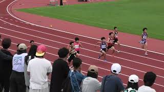 第１０回足立秋季陸上競技大会　小学５・６年生男子１００ｍ　睦良