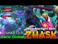 Death's Shadow Zhask New STARLIGHT Skin Gameplay - Top Global Zhask by DrunkB1tch - Mobile Legends