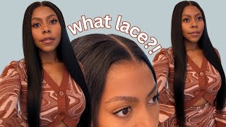 Save your edges and get an ISEE Hair Glueless Yaki Straight wig