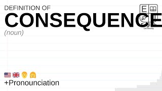 CONSEQUENCES meaning, definition \u0026 pronunciation | What is CONSEQUENCES? | How to say CONSEQUENCES