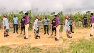 Moment when Chief ibe complete his first day fasting