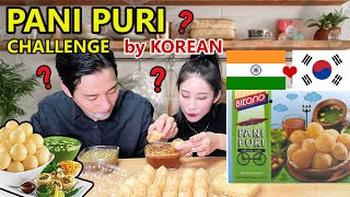 PANI PURI / GOLGAPPA CHALLENGE by KOREAN - FIRST TIME EVER (INDIAN FOOD REACTION)