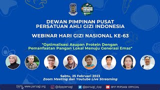 Webinar Nasional HGN Ke-63 DPP PERSAGI