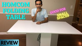 This Folding table will change your life | HOMCOM Dropleaf Folding table