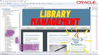 Online Library Management Application Project using #Java,#Servlet,#Jsp,#Js #Oracle with source code