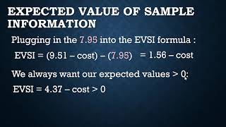Calculating the EVSI in Excel