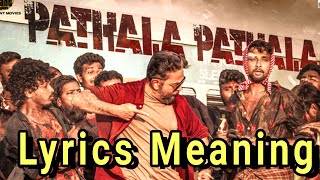 VIKRAM - Pathala Pathala Song Lyrics Explained in Tamil