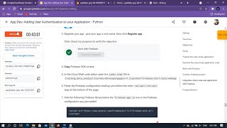 QwiklabApp Dev: Adding User Authentication to your Application - Python[]: