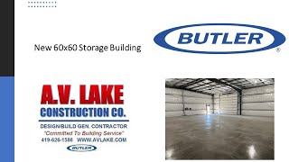 60x60 Butler Steel Building Construction Time Lapse