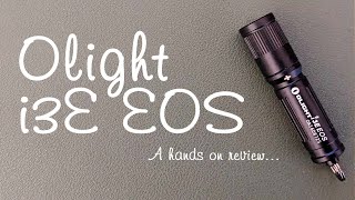 Olight i3E EOS black anodised AAA torch/flashlight - hands on review