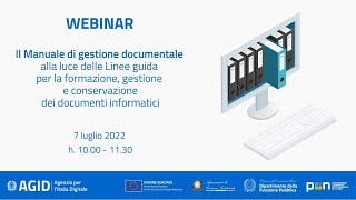 Il Manuale di gestione documentale alla luce delle nuove Linee guida (07/07/2022)