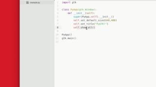 PyGtk Tutorial - Window