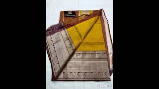 3400/- only | Mangalgiri Handloom silver zari kanchi 15\