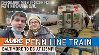 America's FASTEST Commuter Rail: Riding the MARC Penn Line from Baltimore to Washington DC