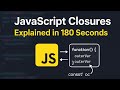 JavaScript Closures – Explained in 180 Seconds
